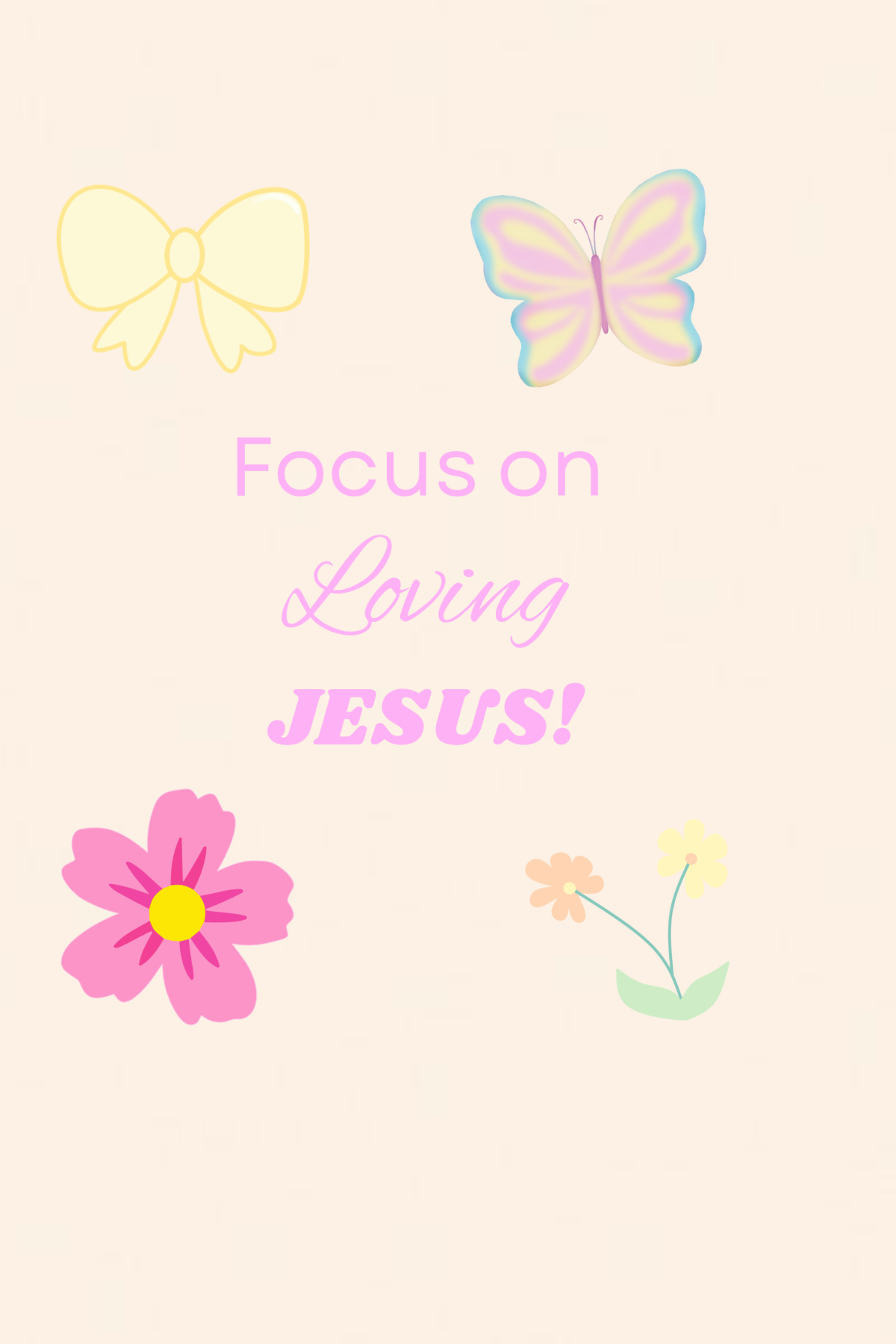 Focus on Jesus — prayer journal cover