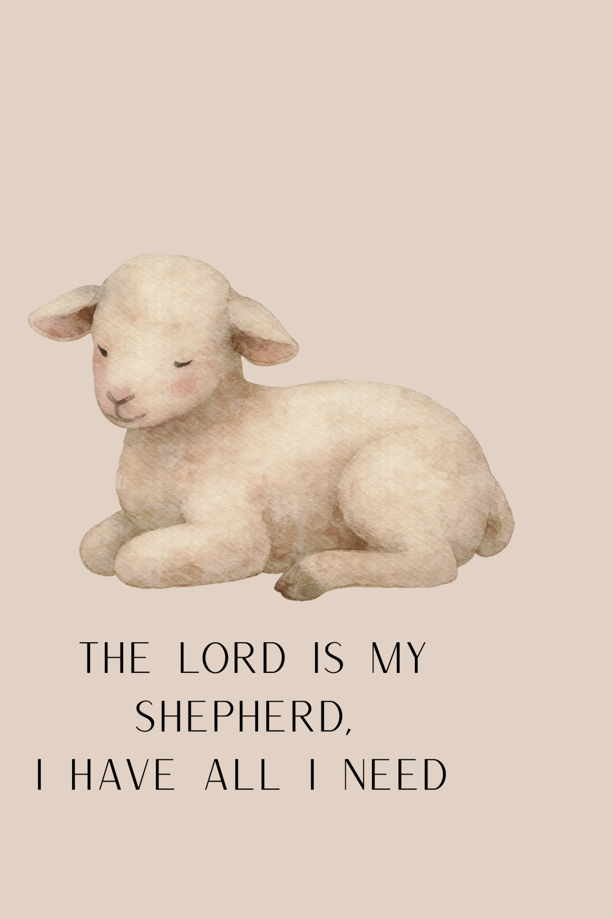 The Lord is My Shepherd — prayer journal cover